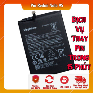 Pin Webphukien cho Xiaomi Redmi Note 9S Việt Nam - BN55 5020mAh 